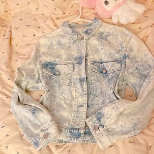 Stella Mccartney light denim acid wash jean jacket